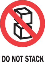 Decker Tape "Do Not Stack" Label, 4" x 6", 500/Roll (DL4090D)