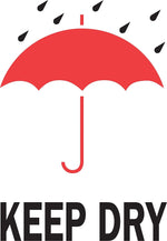 Decker Tape "Keep Dry" Label, 4" x 6", 500/Roll (DL4190D)
