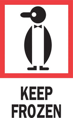 Decker Tape "Keep Frozen" Label, 4" x 6", 500/Roll (DL4270D)