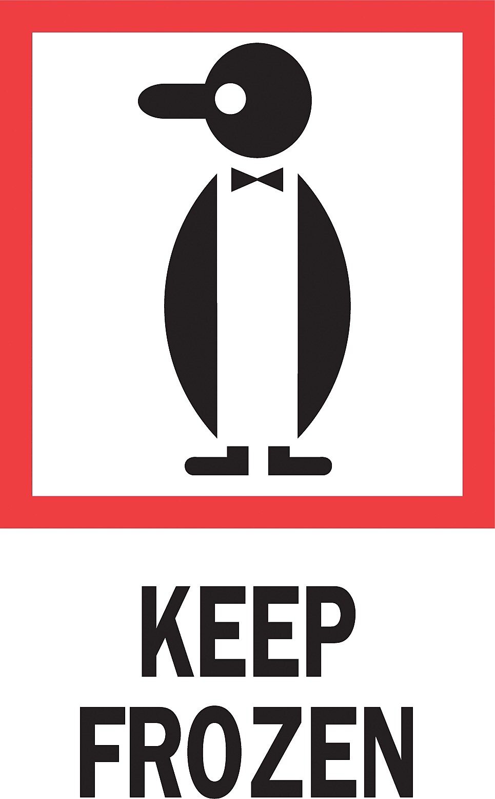 Decker Tape "Keep Frozen" Label, 4" x 6", 500/Roll (DL4270D)