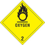 Decker Tape "Oxygen 2" Label, 4" x 4", 500/RL