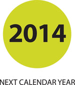 Decker Tape "Next Calendar Year" Label, 2" Diameter, 500/Roll (DL6987C)