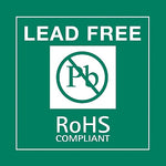 Decker Tape "Lead Free/ROHS" Label, 4" x 4", 500/Roll (DL7035C)