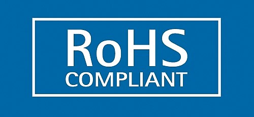 Decker Tape "ROHS Compliant" Label, 1/2" x 1", 500/Roll (DL7050A)