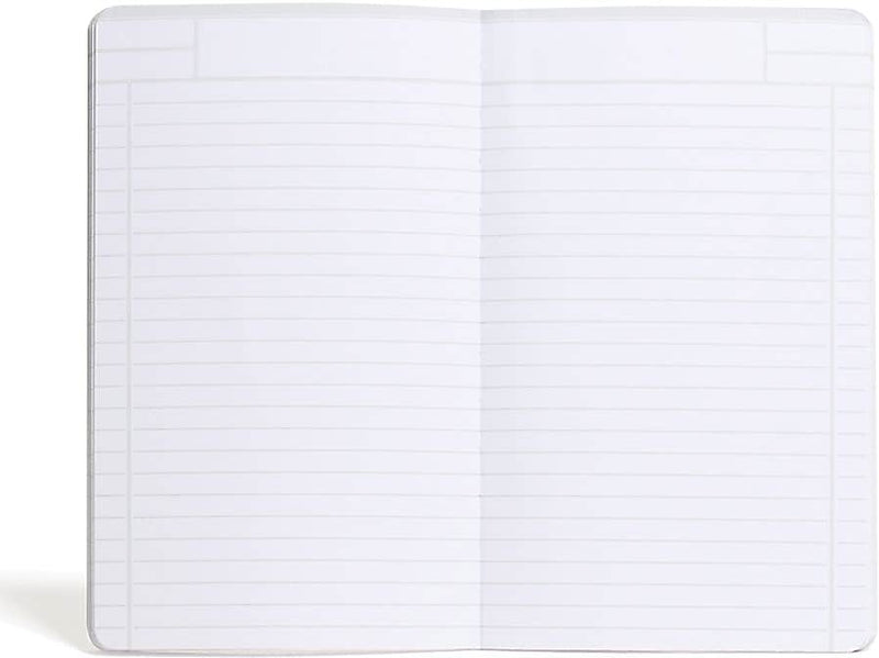 Poppin Professional Notebooks, 5" x 8.25", College Ruled, 96 Sheets, White (104336)