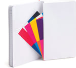 Poppin Professional Notebooks, 5" x 8.25", College Ruled, 96 Sheets, White (104336)