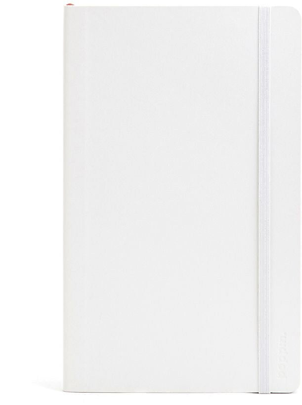 Poppin Professional Notebooks, 5" x 8.25", College Ruled, 96 Sheets, White (104336)