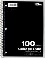 Oxford 1-Subject Notebook, 8.5" x 11", College Ruled, 100 Sheets (65161)