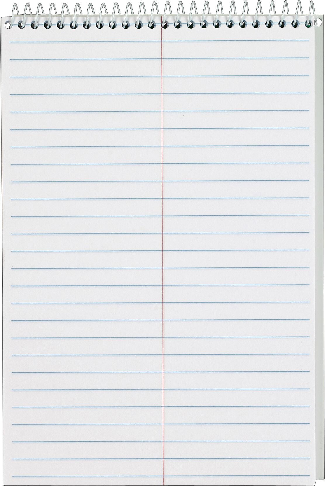 TOPS® Steno Book, White, Gregg Ruled, 6" x 9", 80 Sheets/Pad, 4/Pack (80220)