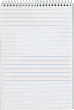 TOPS® Steno Book, White, Gregg Ruled, 6" x 9", 80 Sheets/Pad, 4/Pack (80220)