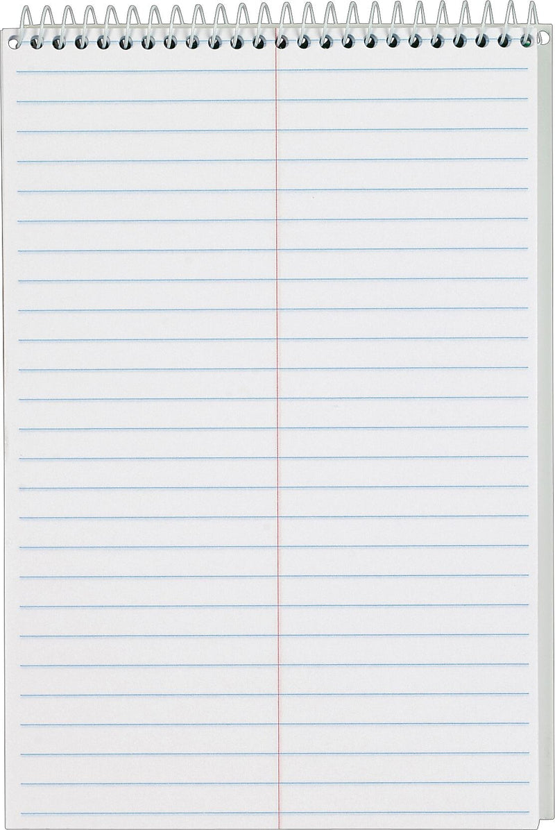 TOPS® Steno Book, White, Gregg Ruled, 6" x 9", 80 Sheets/Pad, 4/Pack (80220)