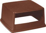 Rubbermaid Glutton® Container Open Lid, 56 Gallons, Brown, 13"H x 23"W x 26 5/8"D