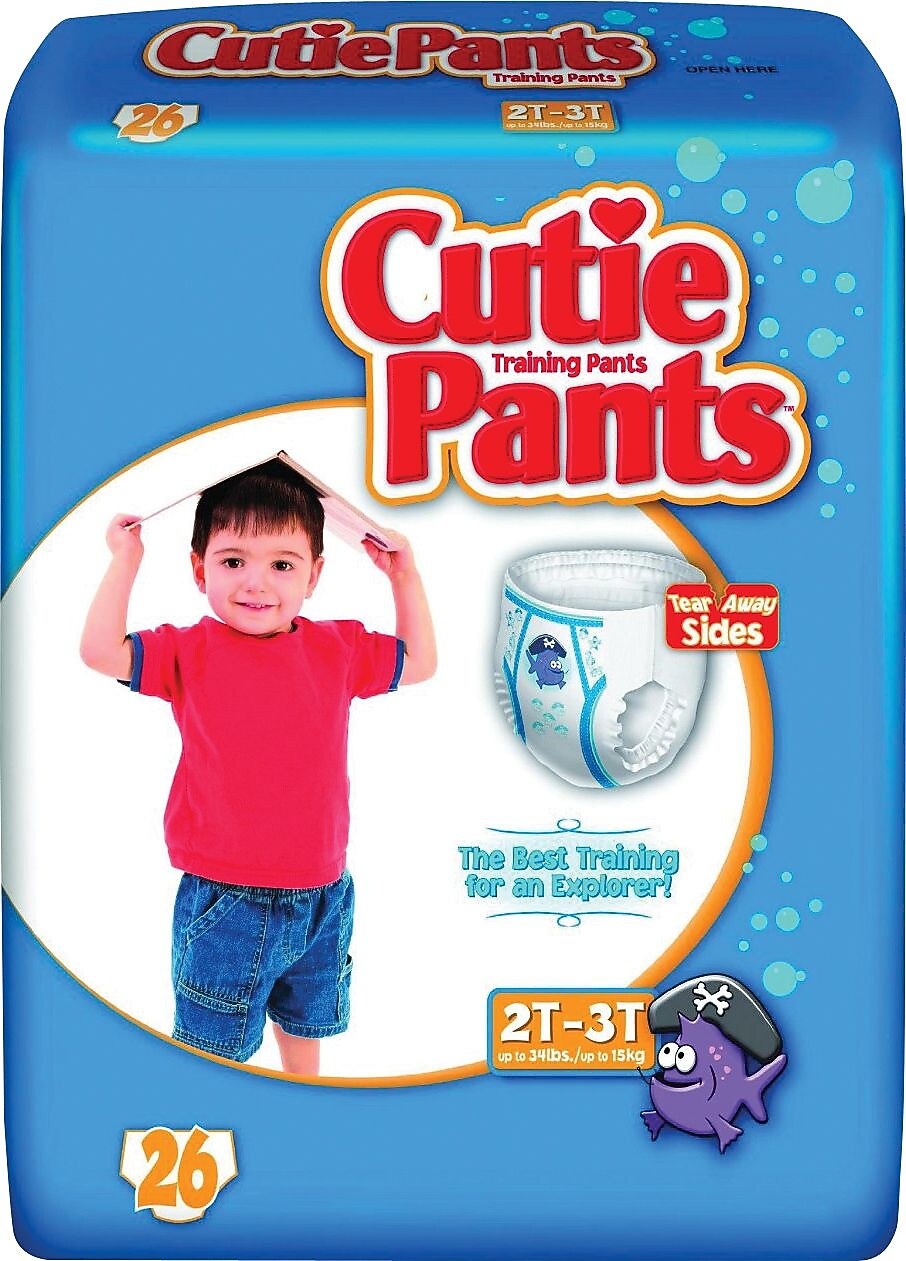 Cuties Training Pants, Boy 2T-3T, 104/Carton (CR7007)