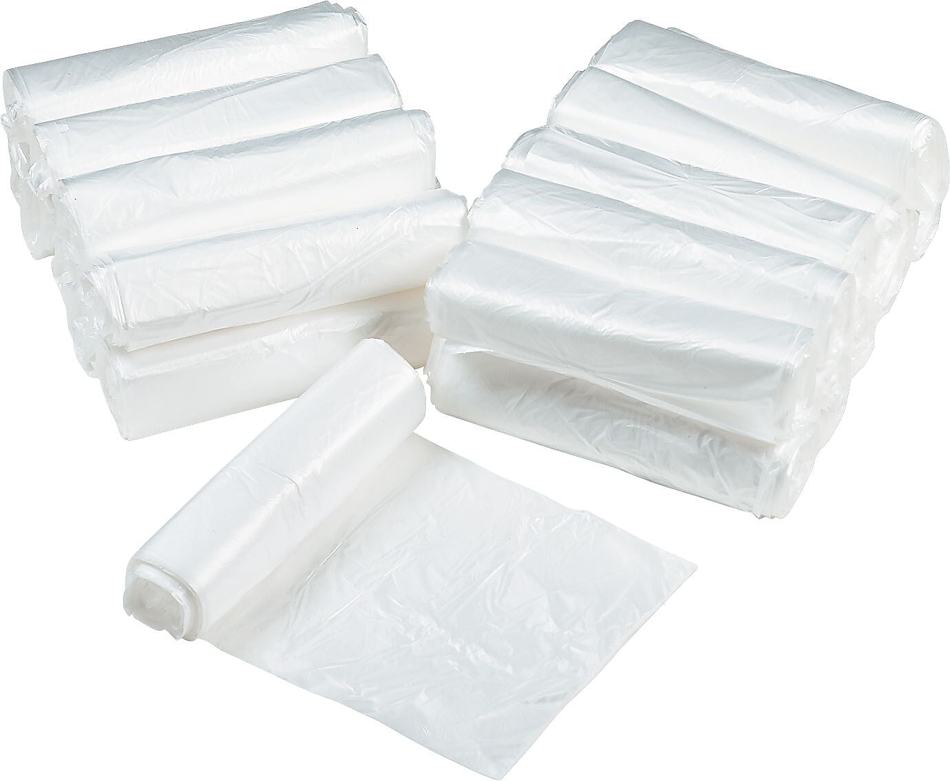 Ultra Plus® Can Liners Trash Bags, 11 microns Thickness, Natural, 33 gal, 500/Carton (WHD4011)