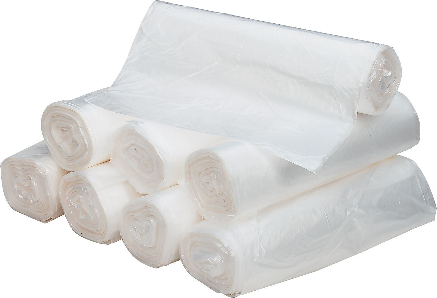Ultra Plus® Can Liners Trash Bags, 16 microns Thickness, Natural, 56 gal, 200/Carton (WHD4316)