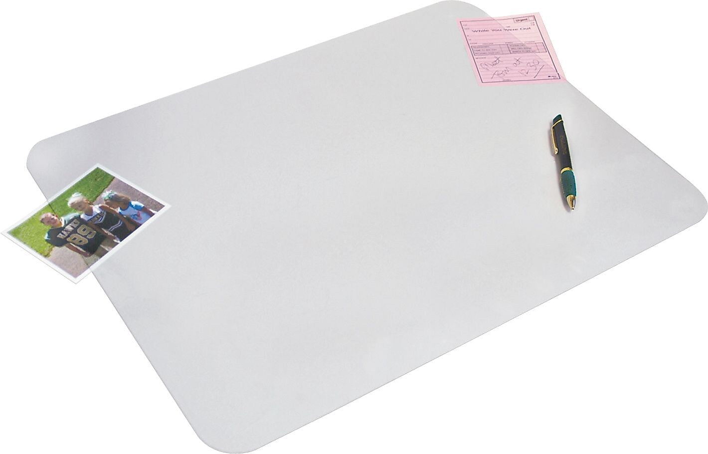 Artistic KrystalView Microban Anti-Slip Vinyl Desk Pad, 22" x 17", Frosted (AOP60240MS)