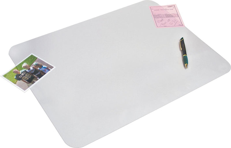 Artistic KrystalView Microban Anti-Slip Vinyl Desk Pad, 22" x 17", Frosted (AOP60240MS)
