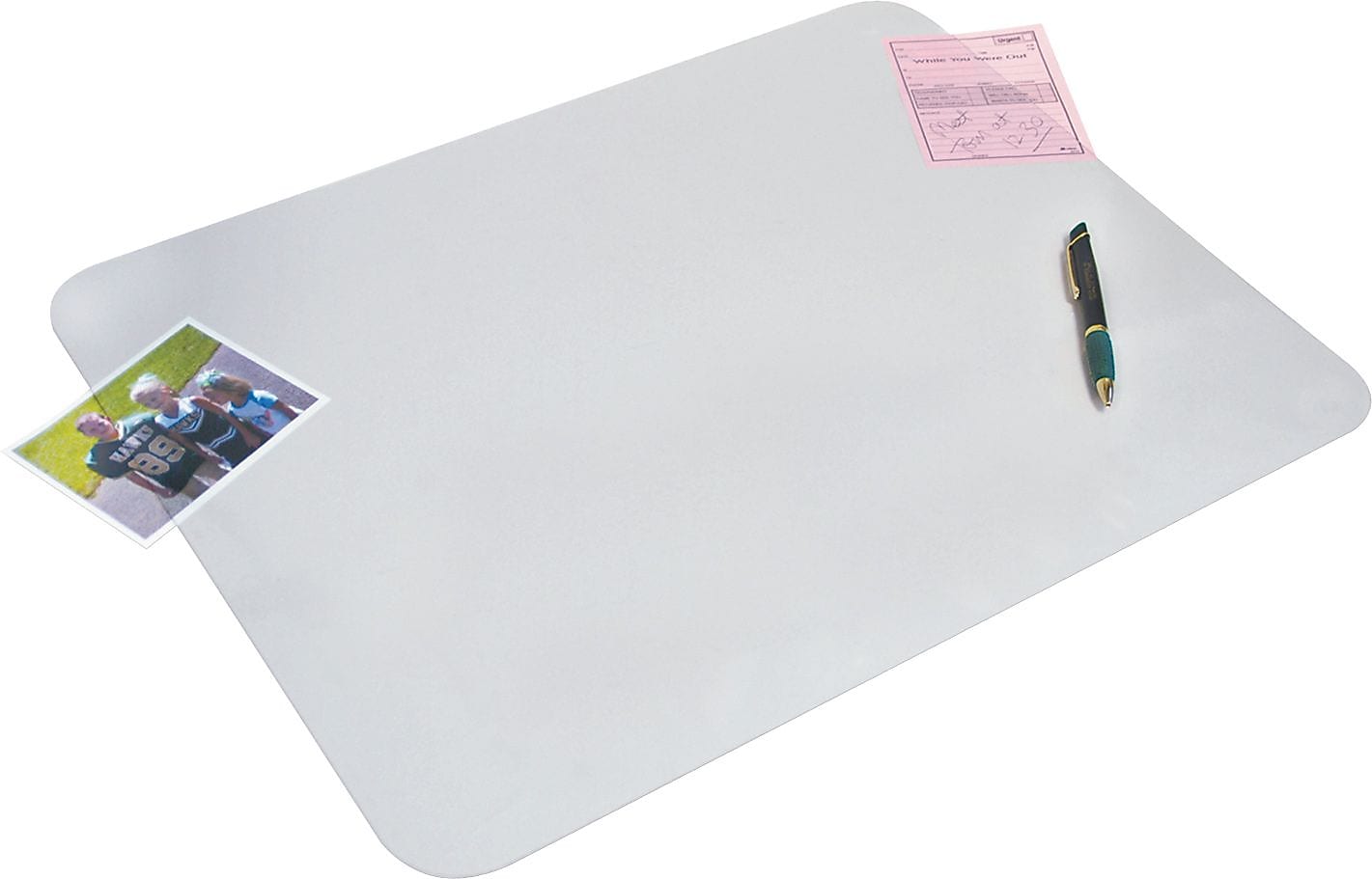 Artistic KrystalView Microban Anti-Slip Vinyl Desk Pad, 22" x 17", Clear (AOP6070MS)