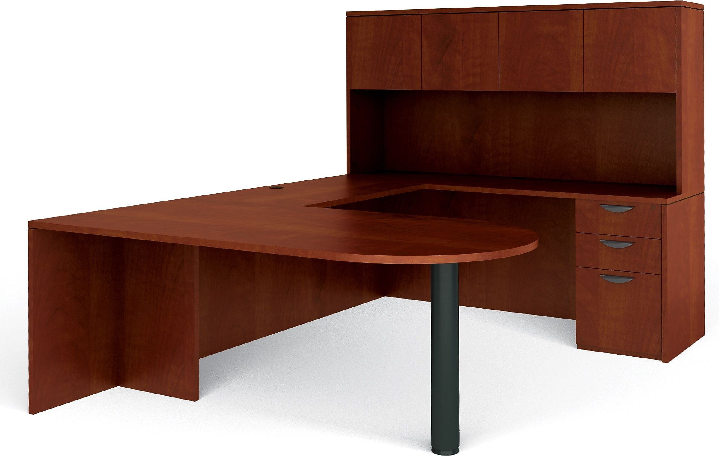 Offices to Go Superior Lam Bundle 6, American Dark Cherry Lam, 71"W x 102"L x 65.5"H/29.5"H