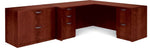 Global Superior BUNDLE14 Workstation, Dark Cherry