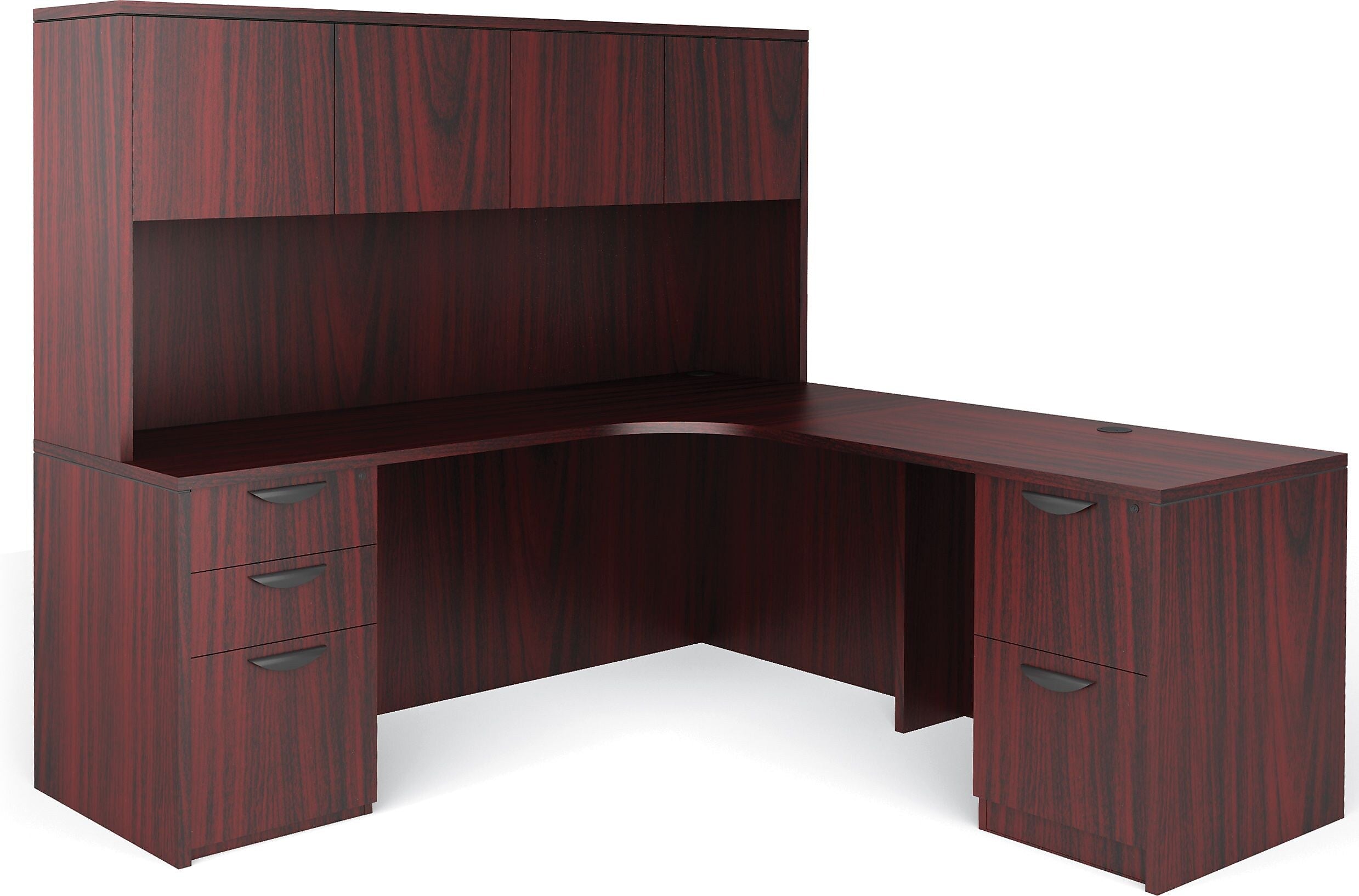 Global Superior BUNDLE12 Workstation, Mahogany