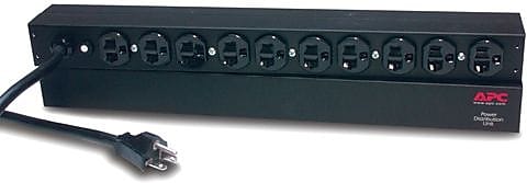 APC 100V, 120V Basic Rack Power Distribution Unit, Black (AP9563)