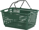 Versacart Wire Handle Hand Basket, 30 Liter, Dark Green, 20/Pack (203-30L DGN 20)