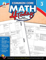 Carson-Dellosa Common Core Math 4 Today Workbook, Grade 3