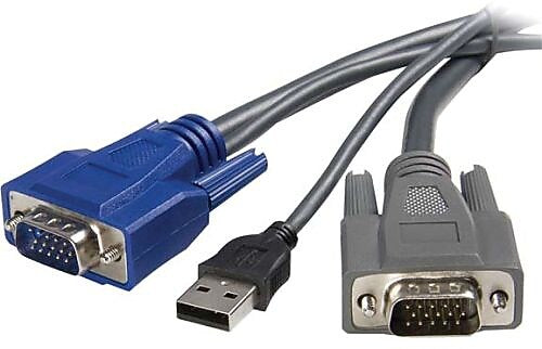 StarTech 6 ft Ultra-Thin USB VGA 2-in-1 KVM Cable