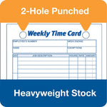 TOPS® Weekly Time Cards, 6 3/4" x 4 1/4", 1/Ea