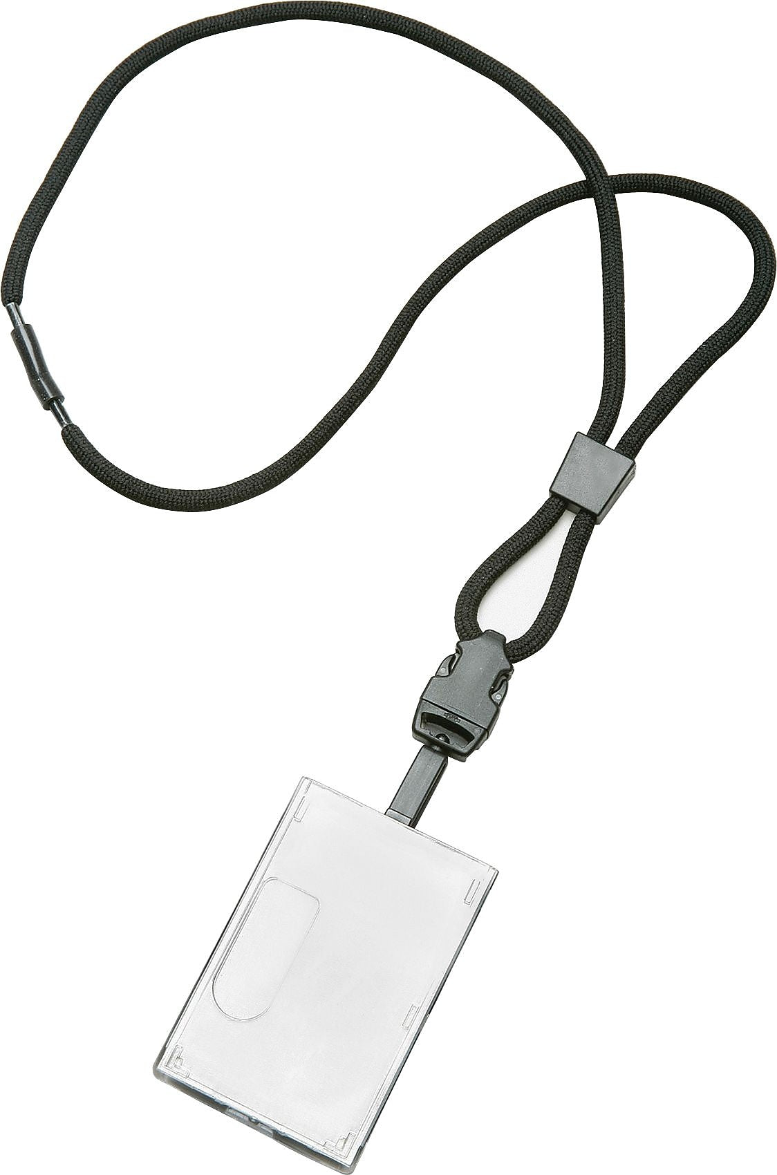 AbilityOne SKILCRAFT Smart Card Holder Lanyard - Black