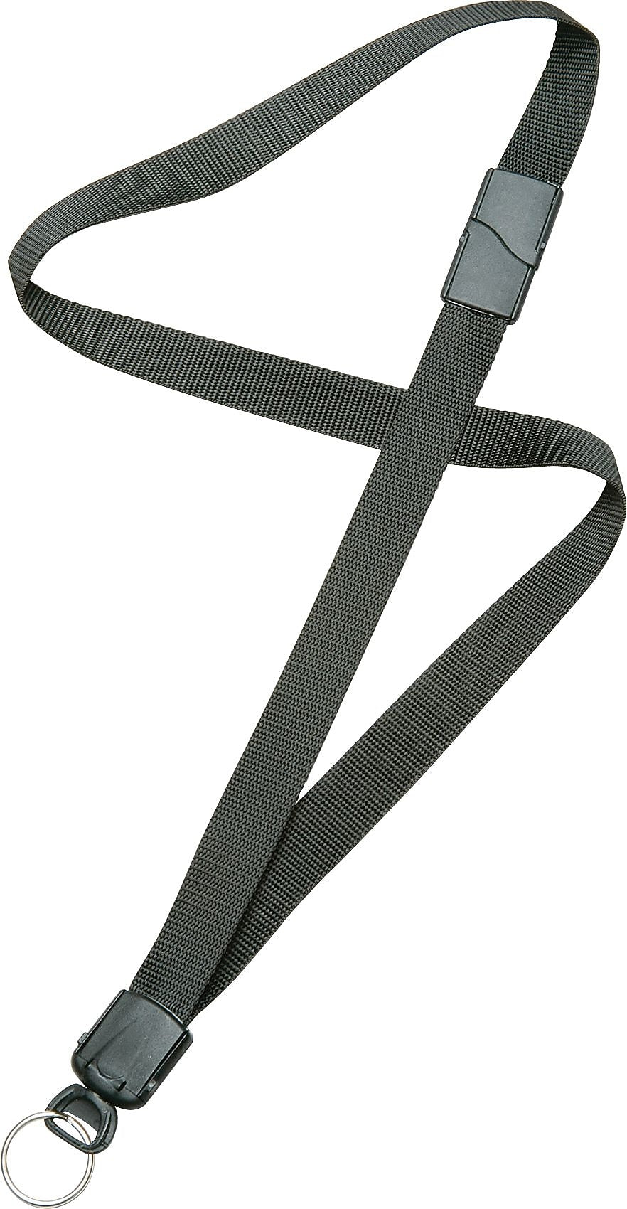 AbilityOne SKILCRAFT Neck Lanyard w/ Key Ring - Black