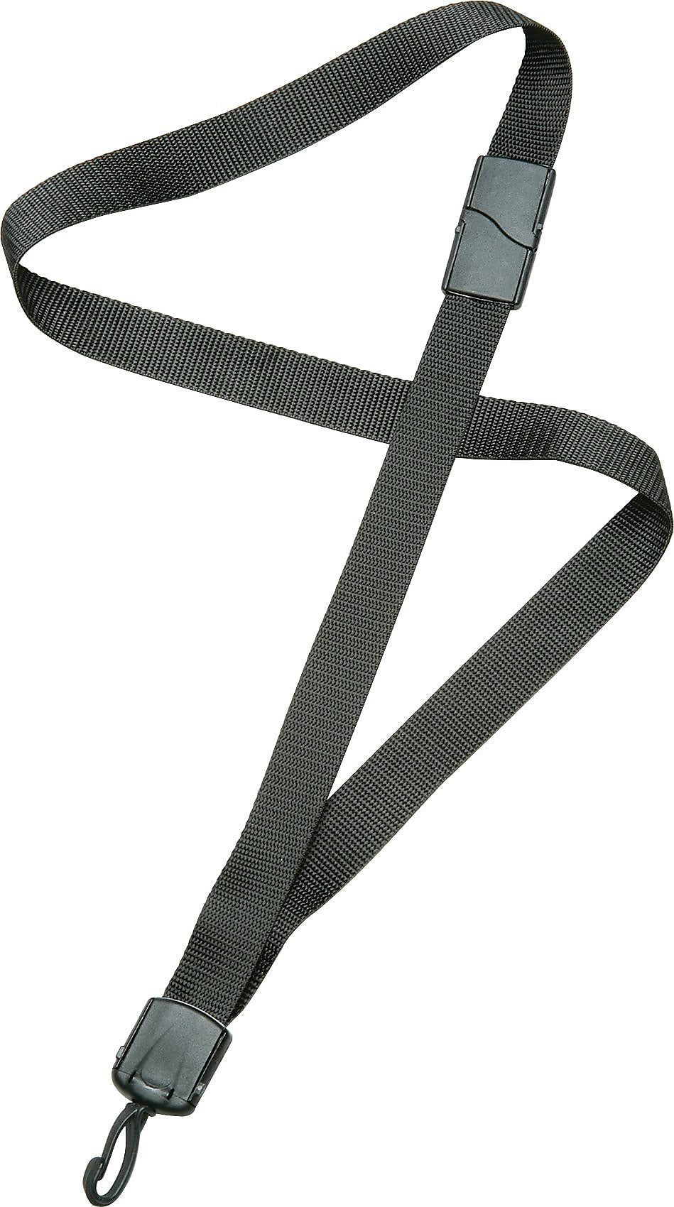 AbilityOne SKILCRAFT 36" Long Swivel Hook Lanyard - Black