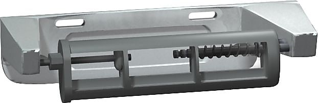 ASI Bathroom Tissue Dispenser, Single Roll, Heavy-duty Cast Aluminum, 6-9/16"L x 4-3/4"W x 1-3/4"H