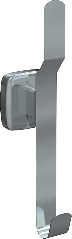 ASI® Double Coat & Hat Hook, Bright Stainless Steel, 7"H x 3"W x 2"L