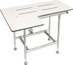 ASI® L-Shaped Phenolic Shower Seat, 4 Leg, Fold-Up, 17"H x 33-1/2"L