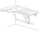 ASI® Folding Shower Seat, Right Handed