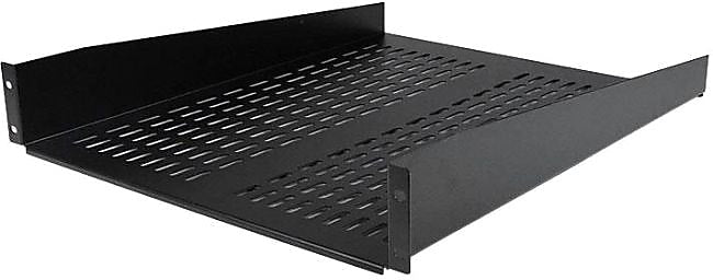 StarTech 2U Rack Mountable Server Shelf, Black (CABSHELF22V)