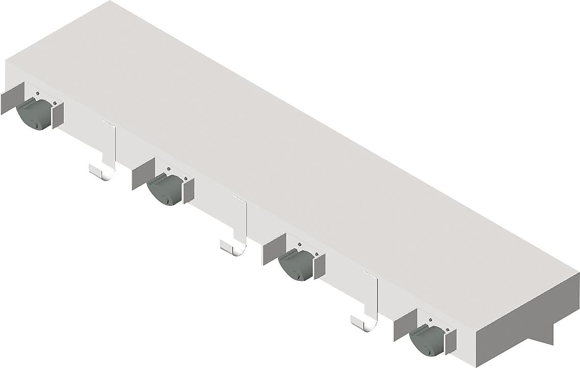 ASI® Utility Shelf w/Drying Rod, Mop Holder and Rag Hooks, Stainless Steel, 2 1/2"H x 9 1/8"W x 36"L