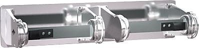 ASI® Double Toilet Tissue Holder, Surface Mounted, Chrome, 2 3/4"H x 4 1/4"W x 12 3/8"D