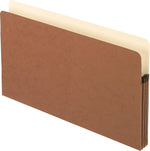 Pendaflex 100% Recycled Reinforced File Pocket, 3 1/2" Expansion, Legal Size, Redrope, 25/Box (E1526E)