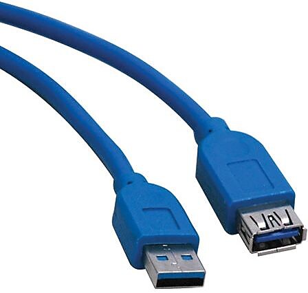 Tripp Lite 10' USB 3.0 Male to Female Extension Cable, Blue