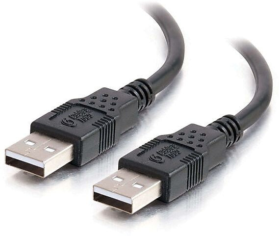 C2G 1m USB 2.0 A Male to A Male Cable - Black (3.2ft)
