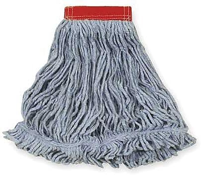 Rubbermaid Commercial Products Super Stitch 24 oz. Blend Wet Mop, 5" Headband, Blue, 6/Carton (FGD25306BL00)