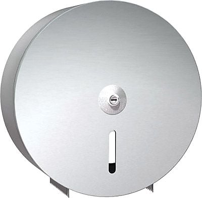 ASI® Bathroom Tissue Dispenser, Jumbo Roll, Surface Mounted, Stainless Steel, 10 5/8"H x 10 5/8"W x 4 1/2"D