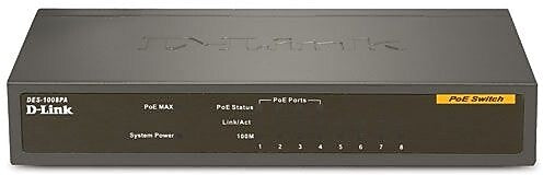 D-Link 8-Port Ethernet Switch with PoE