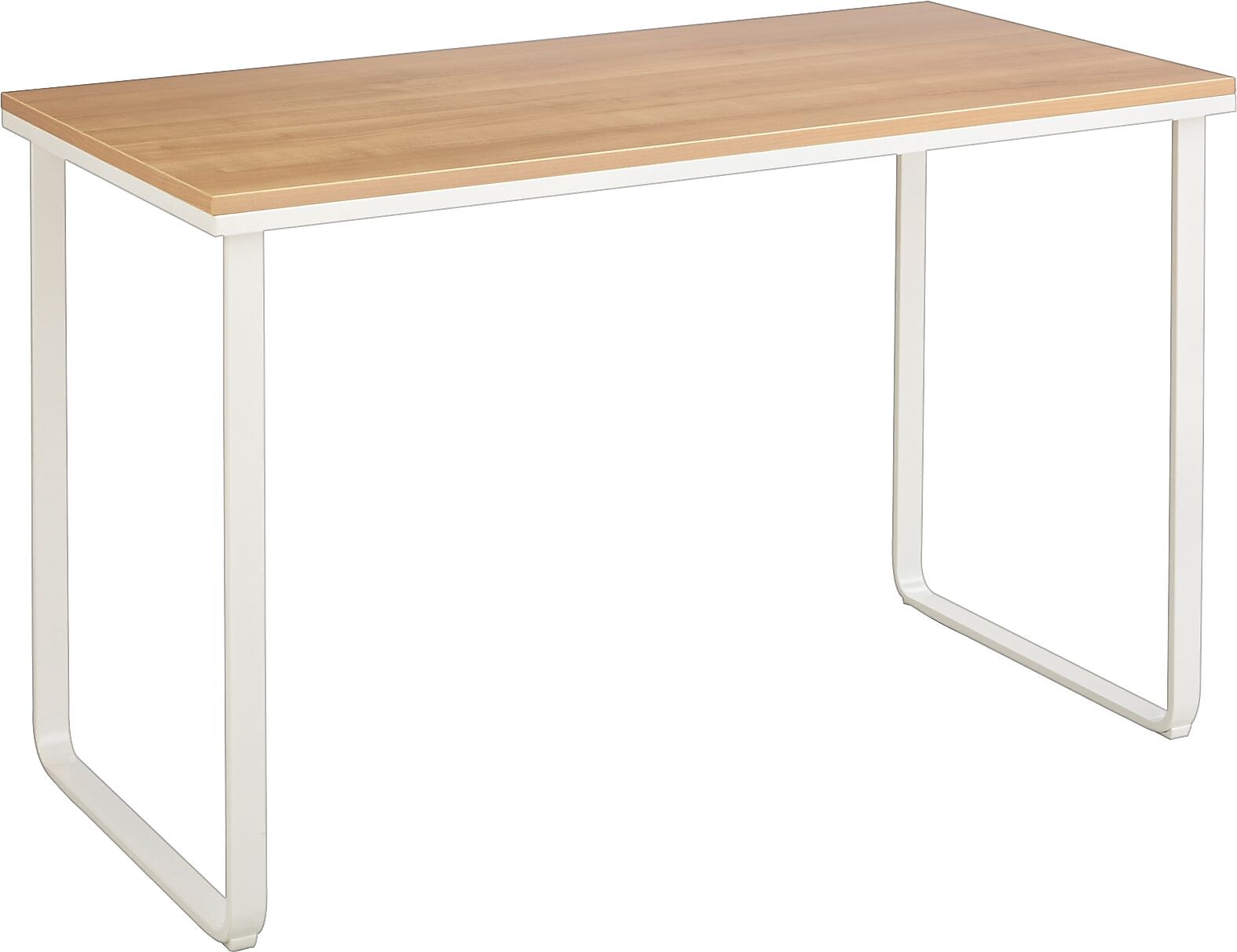 Safco® 47" Steel Table Desk, Beech/White ( 1943BHWH)