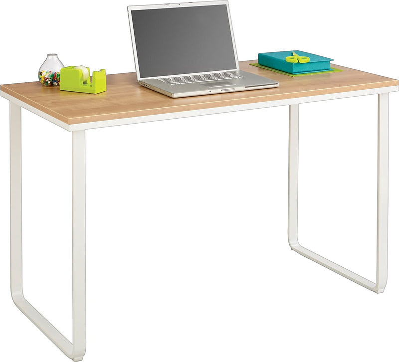 Safco® 47" Steel Table Desk, Beech/White ( 1943BHWH)
