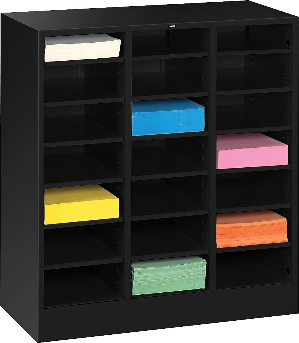 Tennsco 21-Compartment Literature Organizers, 30.6", Black (TNN-5075BK)