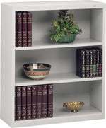Tennsco 40"H 3-Shelf Welded Bookcase, Light Grey (TNN-B42LGY)